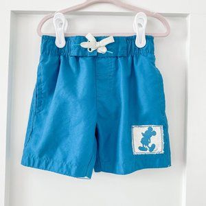 Junk Food Disney Swim Trunks Blue Mickey Mouse 4T
